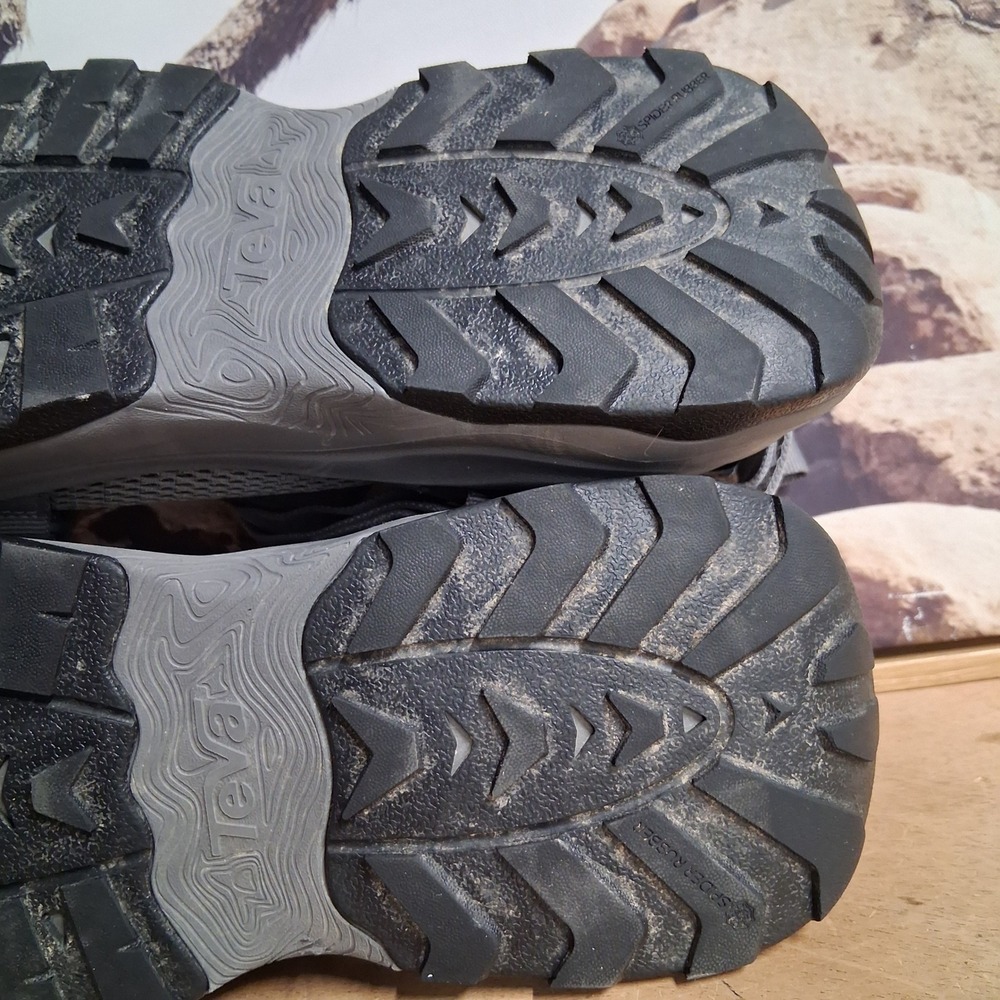 Teva Omnium 2 Mens Grey Black Hybrid Hiking Water Sandals Shoes 1019160 Size 12 - Picture 7 of 11
